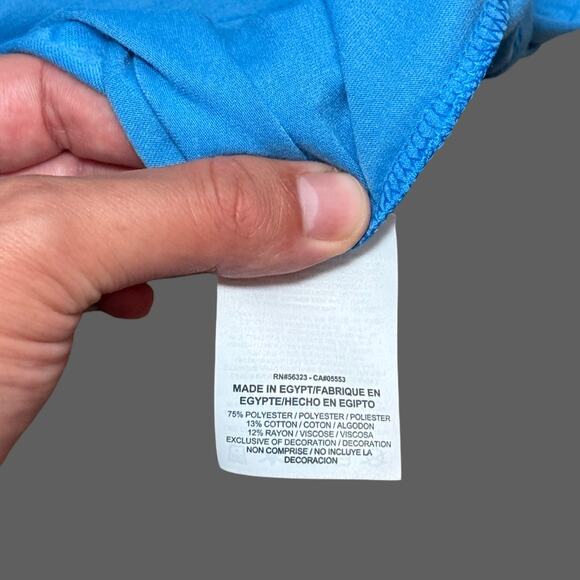 Nike Run Flag Men’s Blue Red Tee Size L 807956-435 EUC - Picture 7 of 8